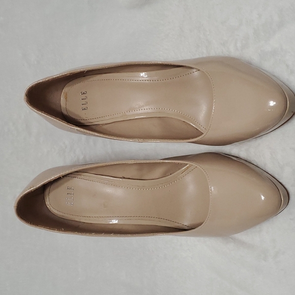 ELLE Heels Shoes 9 1/2M Tan (Ss14) - Picture 2 of 10